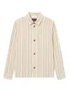 Les Deux Stripe Long-sleeve Shirt Jacket In Multi