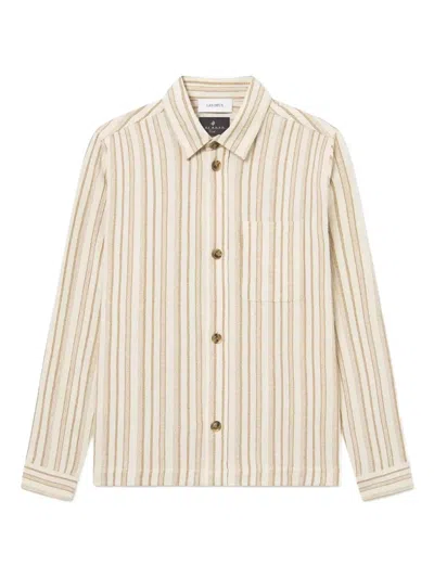 Les Deux Stripe Long-sleeve Shirt Jacket In Multi