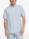 Les Deux Striped-pattern Shirt In Blue