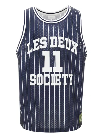 Les Deux Striped Tank Top In Blue