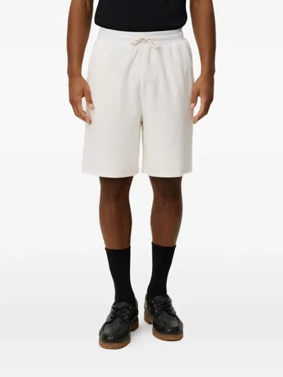 Les Deux Sully Cotton Towelling Shorts In White