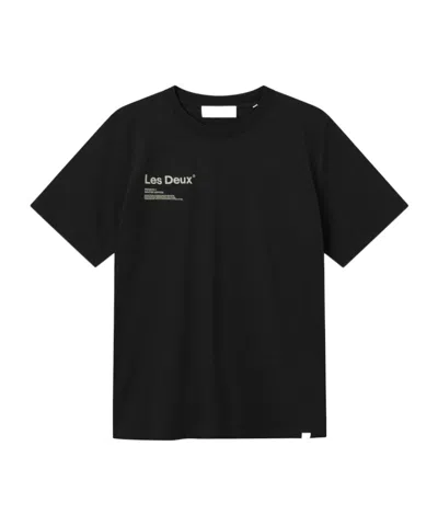Les Deux T-shirt With Round Neck And Short Sleeves In Black