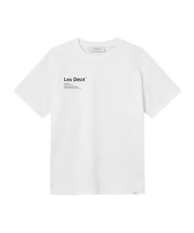 Les Deux T-shirt With Round Neck And Short Sleeves In White