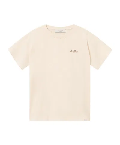 Les Deux T-shirt With Round Neck And Short Sleeves In White