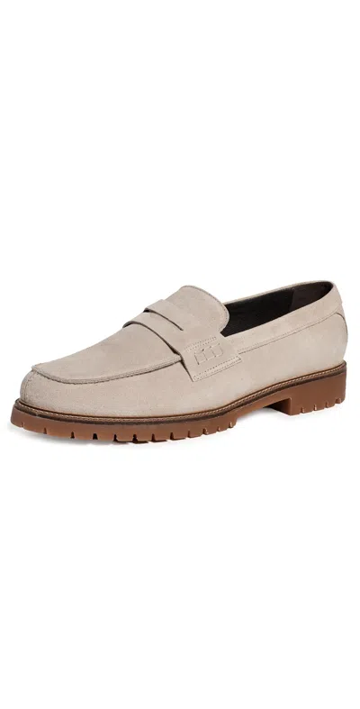 Les Deux Taylor Suede Loafers Light Sand In Neutral