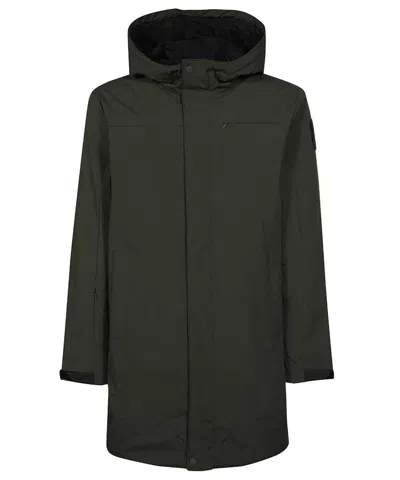 Les Deux Techno Fabric Storm Coat In Green