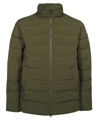 Les Deux Techno Nylon Puffer Jacket In Green