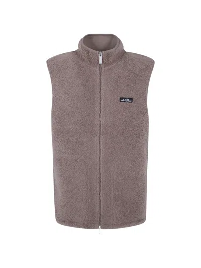 Les Deux Teddy Fleece-texture Gilet In Pink