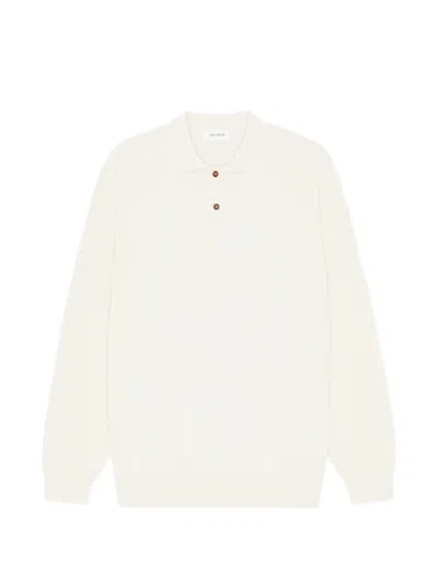 Les Deux Textured Polo Shirt In White