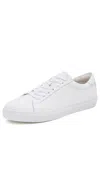 Les Deux Theodor Leather Sneakers White In White