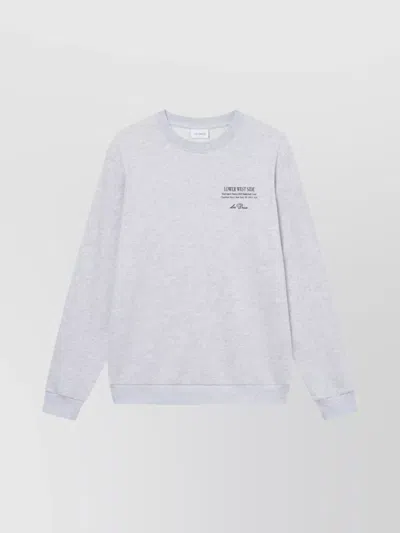 Les Deux Urban Graphic Hoodie Crew Neck In White