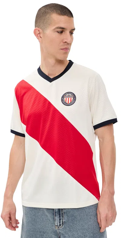 Les Deux Usa V-neck Football Jersey In Multi