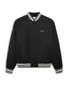 Les Deux Varsity Tech Jacket In Black