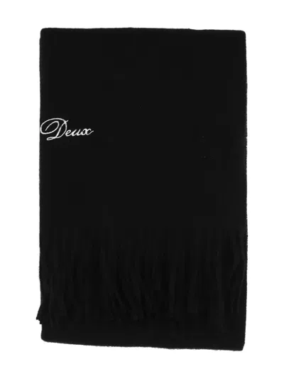 Les Deux Whitaker Fringed Scarf In Black