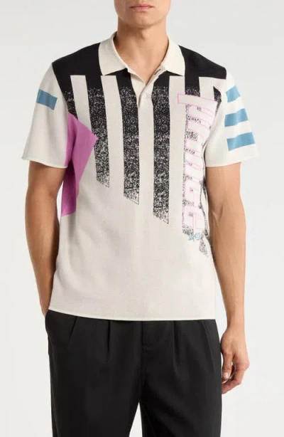 Les Deux X Prince™ Cotton Intarsia Polo In Multi