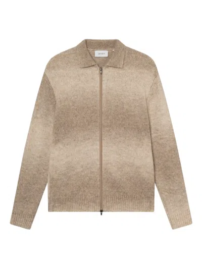 Les Deux Zip-fastening Sweater In Brown