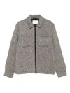 Les Deux Zip-front Jacket In Gray