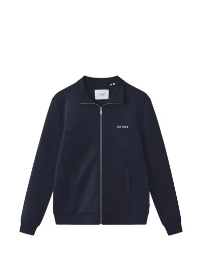 Les Deux Zip Track Jacket In Blue