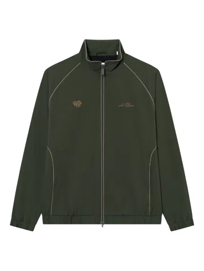 Les Deux Zip-up Jacket In Green