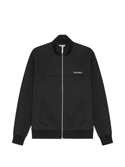 Les Deux Zip-up Track Jacket In Black