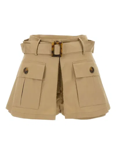 Les Filles D'eva Belted Utility Shorts