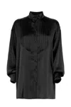 Les Filles D'eva Black Silk Blouse In Black