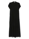 Les Filles D'eva Creams Maxi Dress In 黑色
