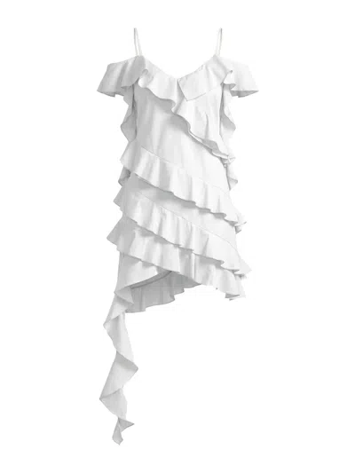 Les Filles D'eva Dress With Flounces In White