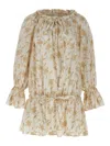 Les Filles D'eva Floral-embroidered Mini Dress