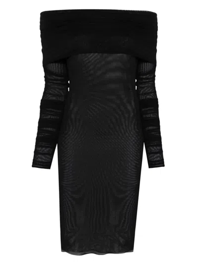 Les Filles D'eva Ghost Mini Dress In Black