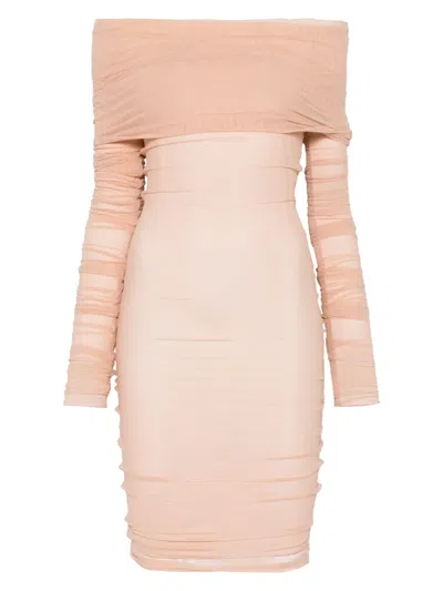 Les Filles D'eva Ghost Mini Dress In Neutrals