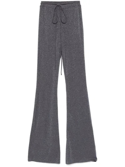 Les Filles D'eva Lurex Trousers In Grey