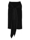 Les Filles D'eva Marie Midi Skirt In Black