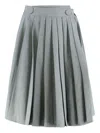 Les Filles D'eva Pleated Skirt In Gray