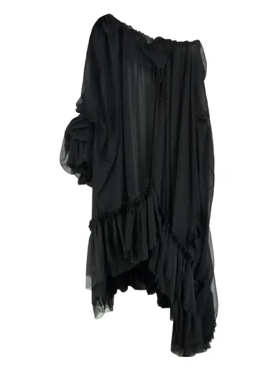 LES FILLES D'EVA RUFFLED ASYMMETRIC TOP
