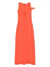 Les Filles D'eva Ruffled Crepe Dress With Tie-fastening Straps