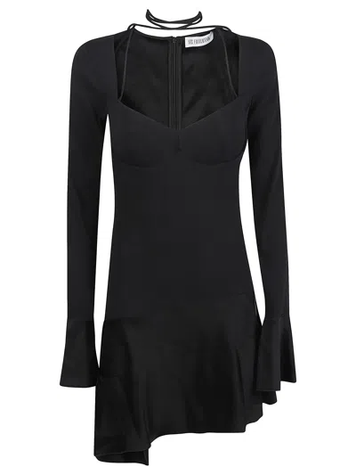 Les Filles D'eva Short Sweetheart Neckline Dress In Black