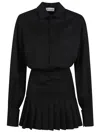 Les Filles D'eva Short Wool Dress In Black