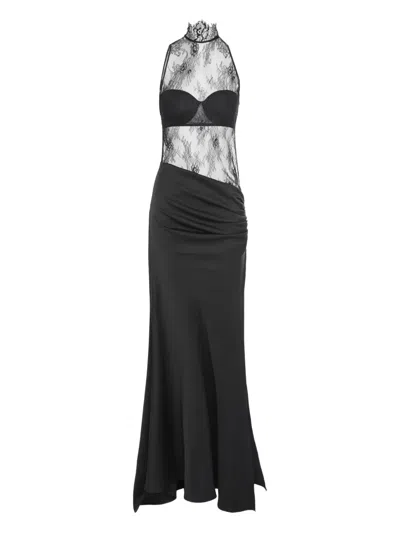 LES FILLES D'EVA SLEEVELESS LACE MAXI DRESS