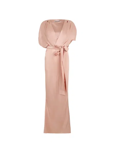 Les Filles D'eva Tied-waist Dress In Pink