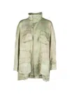 Les Filles D'eva Tie-dye Multi-pocket Jacket In Green