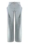 Les Filles D'eva Button-fastening Jeans In Gray