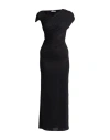 Les Filles D'eva Woman Maxi Dress Black Size 6 Viscose, Polyester, Elastane