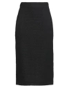 Les Filles D'eva Woman Midi Skirt Black Size 8 Wool, Polyamide