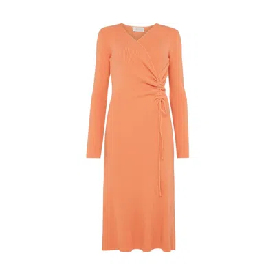 Les Friday Women's Yellow / Orange Calais C Dress In Yellow/orange