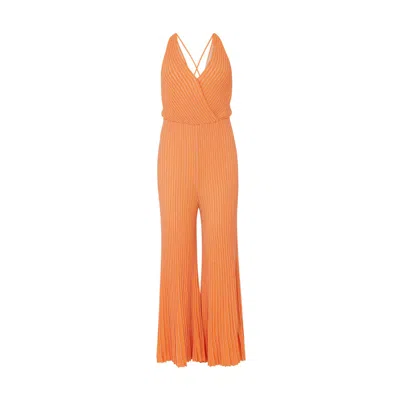 Les Friday Women's Yellow / Orange Kris Jumpsuit In Yellow/orange