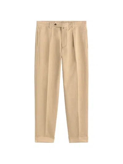 Les Héritiers Bellver Pleated Trousers In Brown