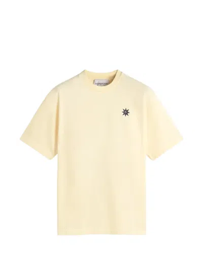 Les Héritiers Cala Star-print T-shirt In Yellow