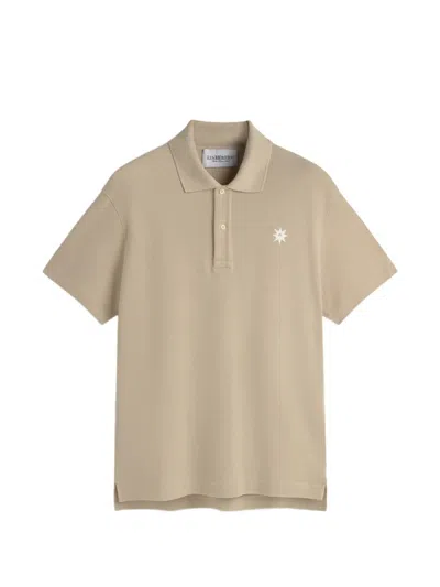 Les Héritiers Chest-detail Polo Shirt In Orange