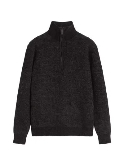 Les Héritiers Daró Half-zip Sweater In Black